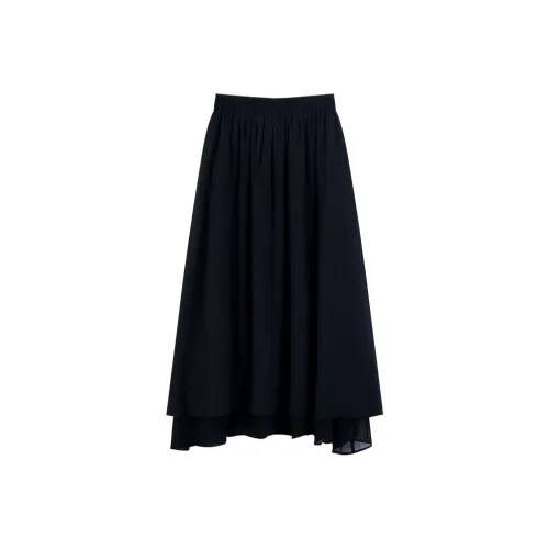 DianThia Повседневный Длинный Юбка Женские Черный