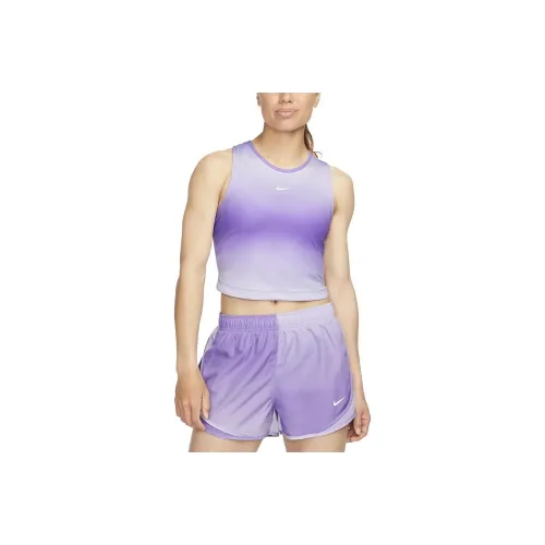 nike Dri Fit Бег Майка Женская Космос Фиолетовый