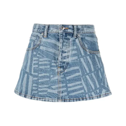 alexander wang Синие Женские Джинсовые Короткие Юбки