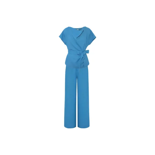 BBLLUUEE Повседневный костюм женский отражающий морской синий