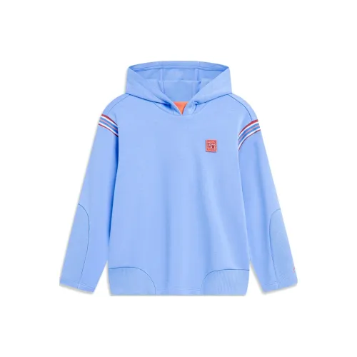 LINING YOUNG Толстовка Sports Trend Series Цветочный Бирюзовый Детский