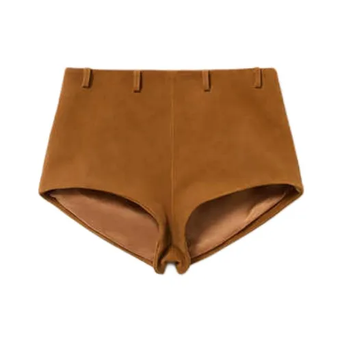 Self Портрет Повседневные шорты Женские Верблюжий коричневый