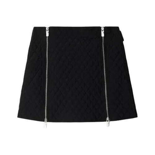 Burberry SS24 Повседневные короткие юбки Женские Черный