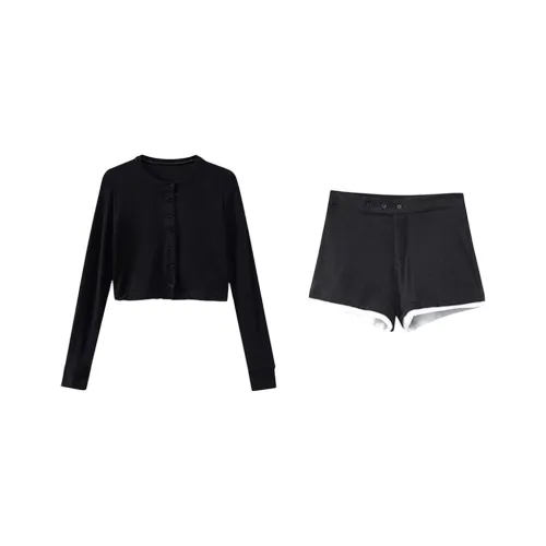 HUINIAN Повседневный костюм женский черный