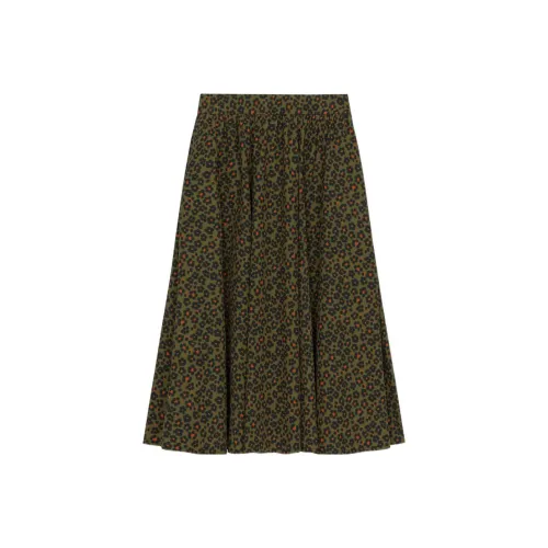 KENZO SS23 Повседневный Длинный Юбка Женские Темно-коричневый