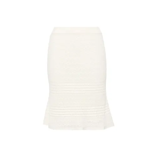 TOM FORD SS24 Повседневная длинная юбка женская экрю