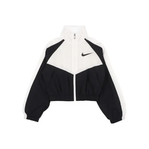 nike Черный Белый Детские Куртки