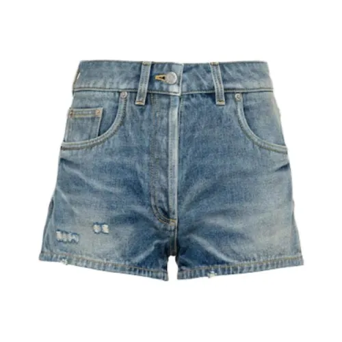 PRADA Синие Женские Джинсовые Шорты