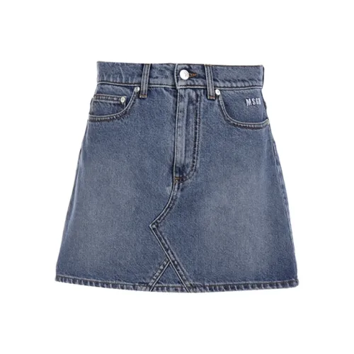 MSGM Джинсовые короткие юбки Женские