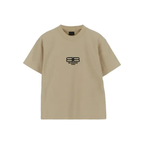 Balenciaga T-Shirt Regular Fit Beige Baby