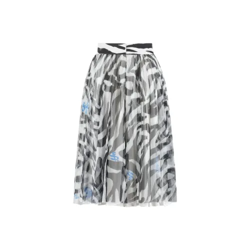 Off Белый SS22 Черный/Белый Женские Повседневные Длинные Юбки