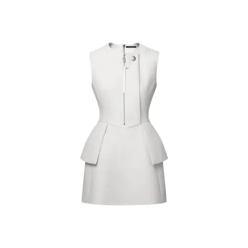 LOUIS VUITTON FW24 Без рукавов Платье Женское Белое