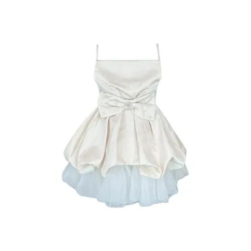 HUINIAN Slip Платье Женские Топ на бретелях + Подол юбки Комплект