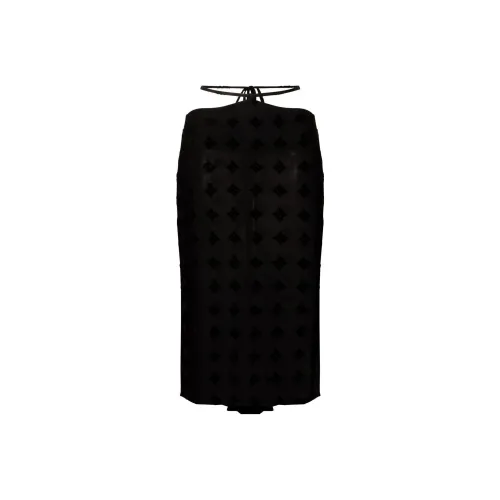 Misbhv Черные Женские Повседневные Длинные Юбки