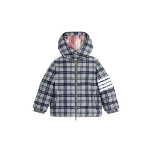 THOM BROWNE Kids Серый Пуховик