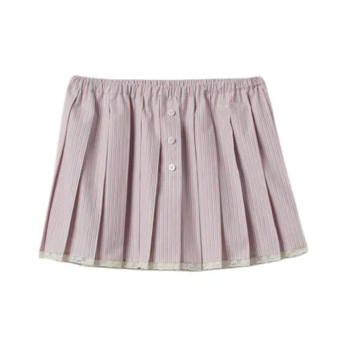 MIU MIU Повседневные короткие юбки Женские Коралловый