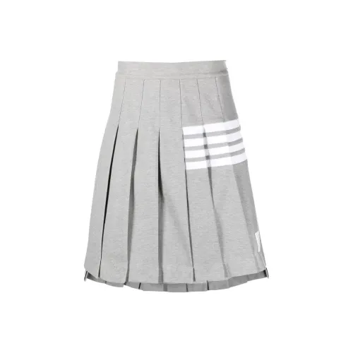 THOM BROWNE Серые Женские Повседневные Длинные Юбки