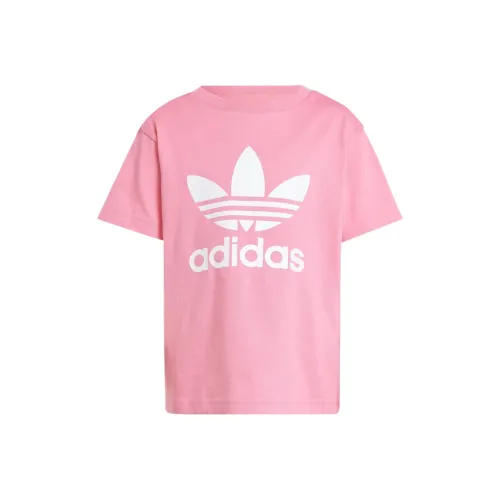 Adidas Originals TREFOIL TEE T-рубашка розовая для детей 3-7 лет