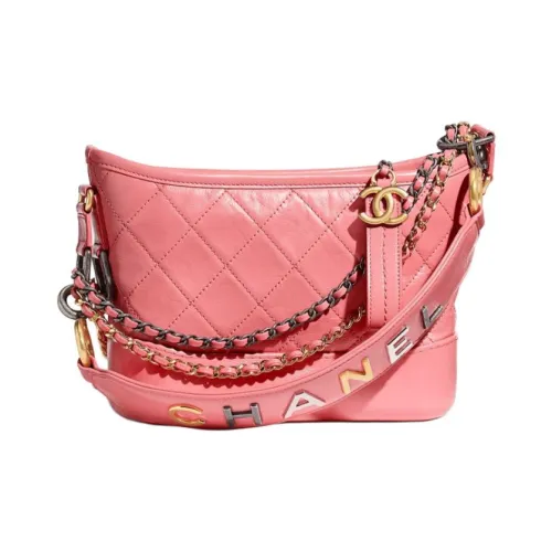 CHANEL Gabrielle Телячья кожа Сумка через плечо Маленькая сумка Женская Розовая
