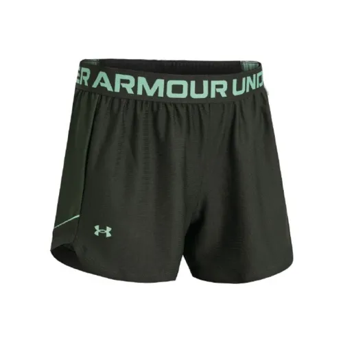 Under Armour Зеленые Женские Спортивные Шорты