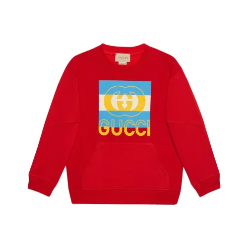 GUCCI Детская одежда SS23 Толстовка Мальчики Красный Детский