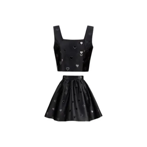 AIVEI Черный Женские Комплекты с Юбкой