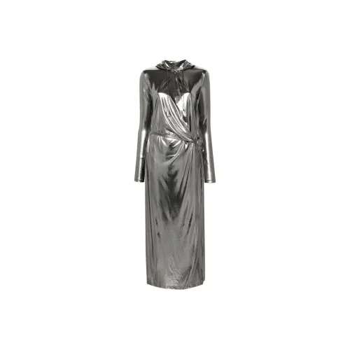 DIESEL Silver Женские Длинные Рукава Платья
