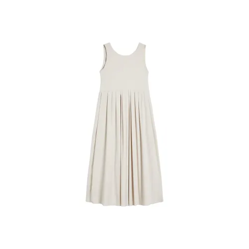 'S MAX MARA Без рукавов Платье Женское Бежевое
