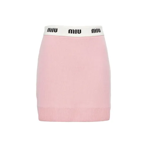 MIU MIU Розовые Женские Повседневные Короткие Юбки