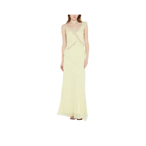 BEC+BRIDGE KNOX Макси Платье Slip Платье Женское Ледяной Желтый