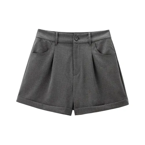 LEDIN Повседневные шорты женские цвет оловянно-серый