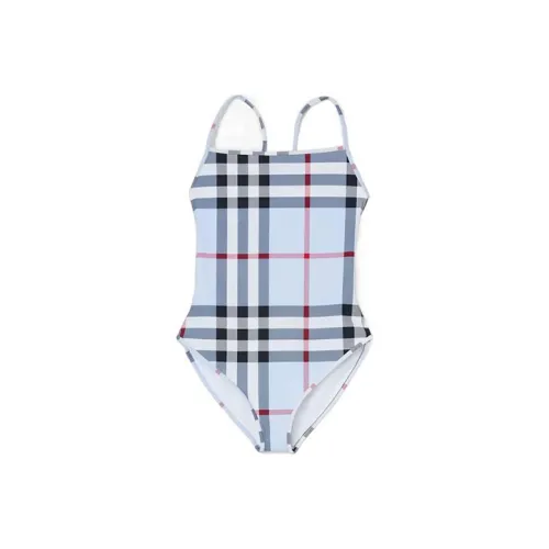 Burberry SS22 Ван-Пис Купальник Женский Светло-Синий