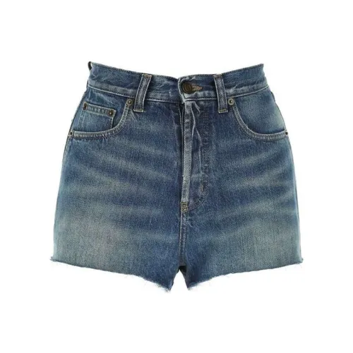 SAINT LAURENT Джинсовые шорты Женские Blue
