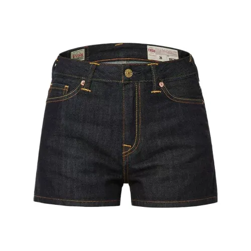 EVISU Синие Женские Джинсовые Шорты