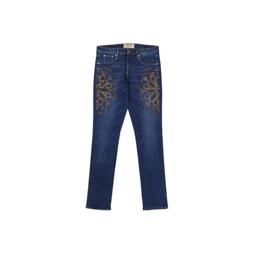 ROBERTO CAVALLI Синие Женские Джинсы