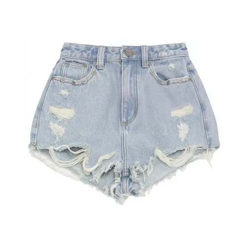 SMFK Джинсовые шорты Женские Небесно-голубой
