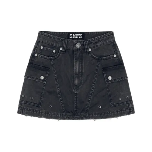 SMFK Wild World Wild World Series Джинсовые короткие юбки Женские Storm Серый