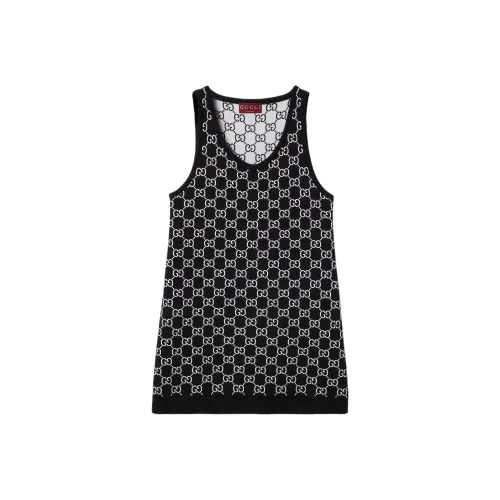 GUCCI Без рукавов Платье Женское Черное