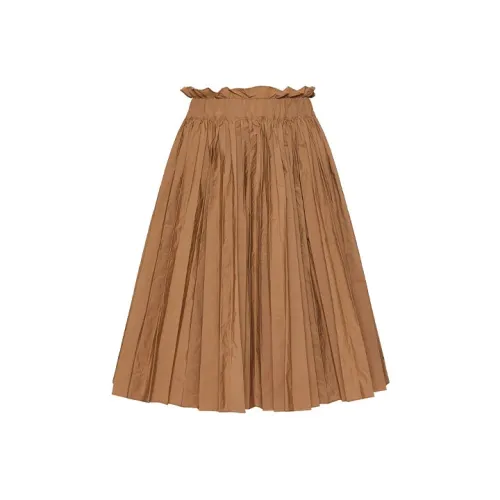 RED VALENTINO SS22 Повседневная Длинная Юбка Женская Хаки