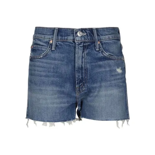Mother Синие Женские Джинсовые Шорты