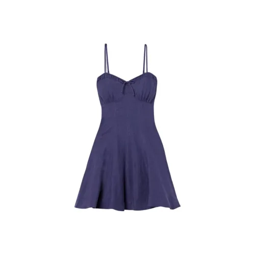 LOVESHACKFANCY Slip Платье Женское Синее