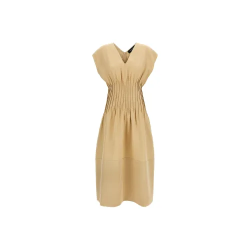 FABIANA FILIPPI Без рукавов Платье Женское Бежевый