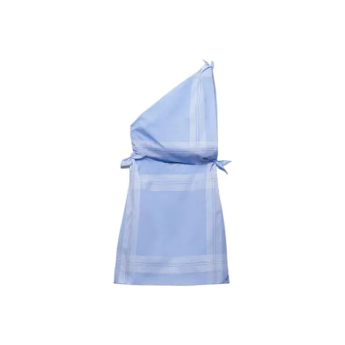 PRADA SS24 Sleeveless Dress Women's Sapphire Blue PRADA SS24 Без рукавов Платье Женское Сапфирово-Синий