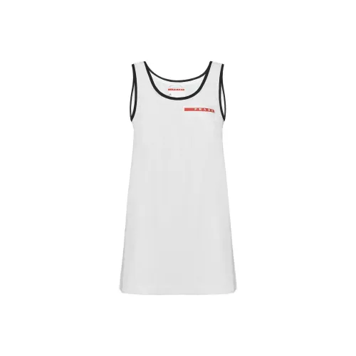 PRADA FW24 Slip Платье Женское Белое