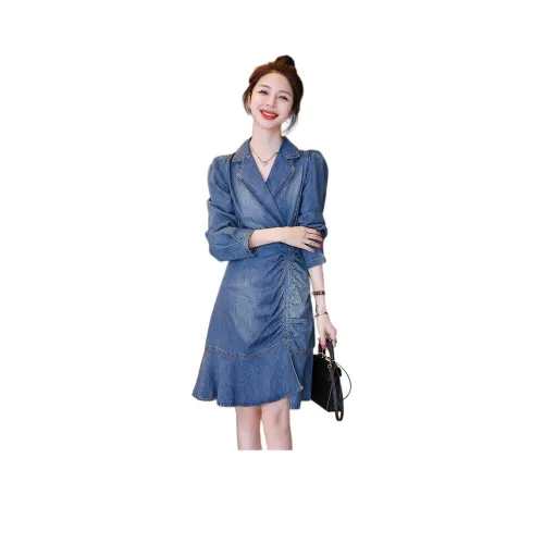 Fele.d Длинное платье с длинными рукавами женское цвет изображения