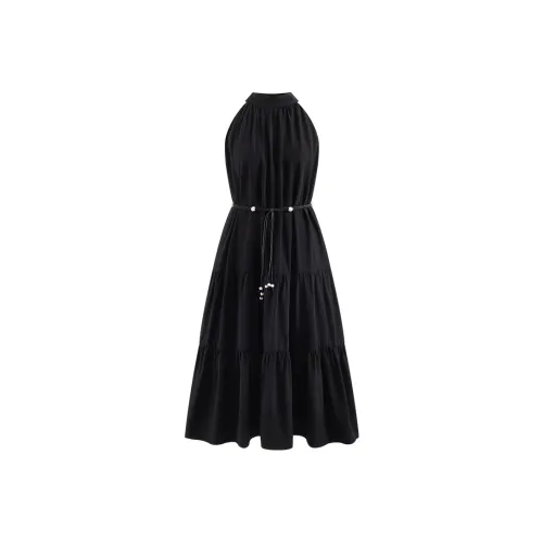 A21 Без рукавов Платье Женское Черное