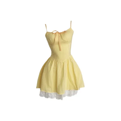 CHARM GLOW Slip Платье Женское Желтое