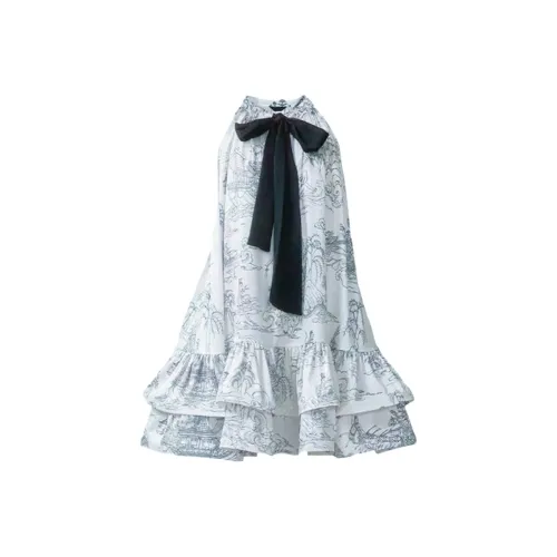 VKXOW Без рукавов Платье Женское Белое