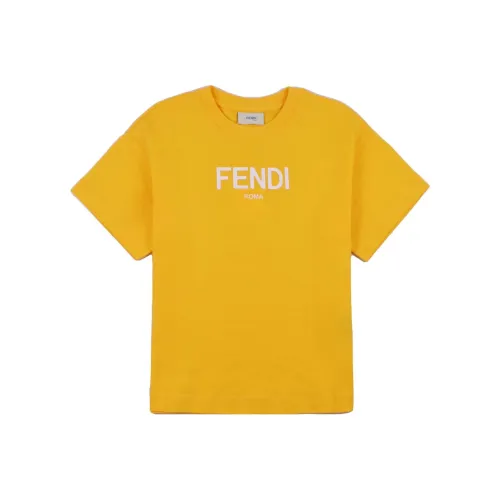 FENDI T-рубашка SS23 Желтая Детская