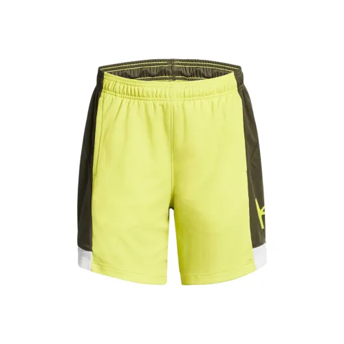 Under Armour Baseline Повседневные шорты Женские Желто-зеленые